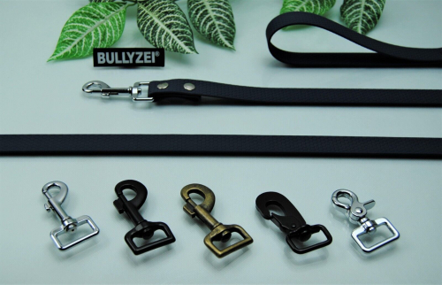Bullyzei Leine PVC 25mm x 15m ohne Schlaufe, Grau-Blau